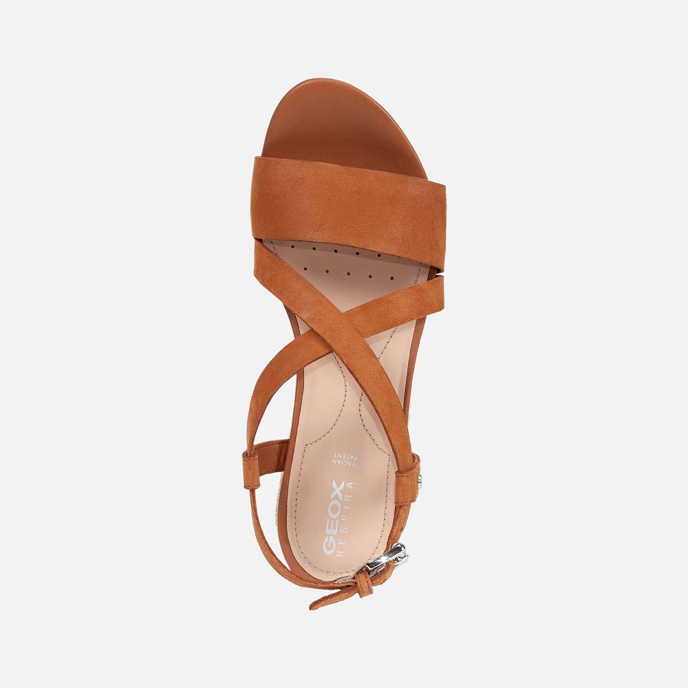 Sandalias Geox Senhora Marrom - Ischia Corda - TDOGL8607